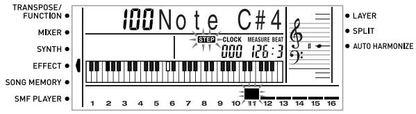 CASIO CTK-691 - Pour corriger des erreurs survenues pendant l'enregistrement échelonné - 1