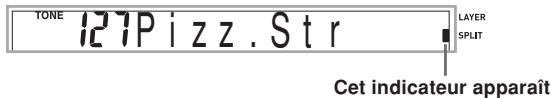 TONE 127Pizz.Str LAYER SPLIT Cet indicateur apparaît