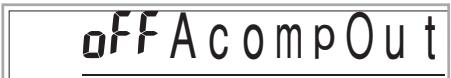CASIO CTK-800 - ACCOMP OUT (Défaut: off- Hors service) - 1