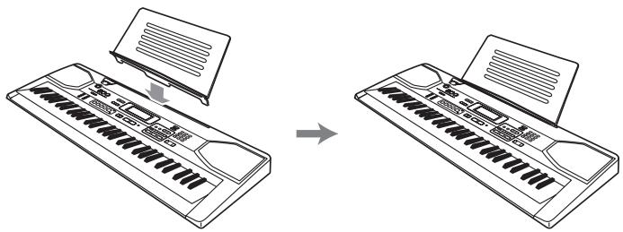 CASIO CTK-800 - \*1 Fixation du pupitre - 1