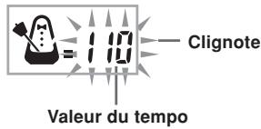 110 Clignote Valeur du tempo