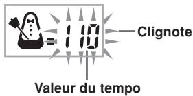 110 Clignote Valeur du tempo
