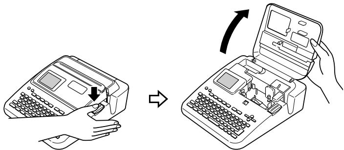 CASIO CW-L300SG - ■ Ouverture et fermeture du couvercle de cassette - 1