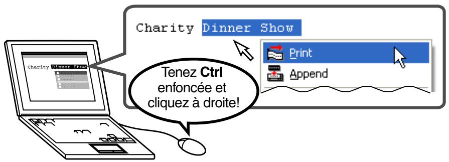 CASIO FA-B30 - ■ Utilisez les polices installées sur votre ordinateur (pages 18, 48). - 1