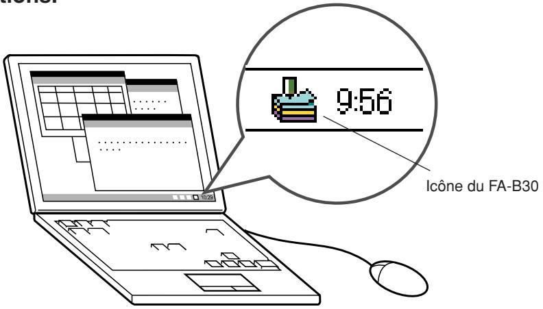 CASIO FA-B30 - Sélection d'une ligne - 2