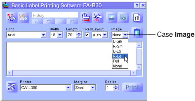 CASIO FA-B30 - Pour spécifique la position de l'image - 1