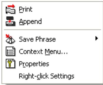 CASIO FA-B30 - Fonctionnement du menu de raccourcis - 1