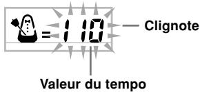 CASIO LK-200S - Utilisez les boutons TEMPO pour régler le tempo. - 1