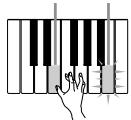 CASIO LK-200S - Serie de notes à la même hauteur - 6