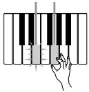 CASIO LK-200S - Serie de notes à la même hauteur - 5