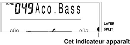 CASIO LK-55 - Appuyez sur le bouton SPLIT. - 1