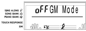 CASIO LK-55 - GM MODE (Défaut: off-Hors service) - 2