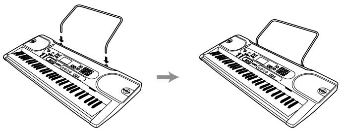 CASIO LK-70S - *1 Fixation du pupitre - 1