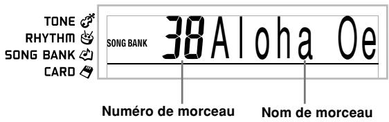 CASIO LK-70S - Ecouter un morceau de la bibliothèque de morceaux - 5