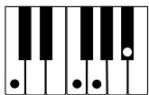 CASIO LK-70S - Utilisation du doigté standard - 11