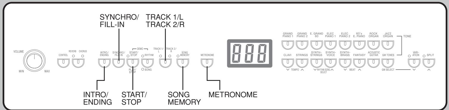 CASIO PX-300 - Fonctionnement du bouton SONG MEMORY - 2