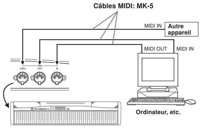 CASIO PX-300 - Connexions MIDI - 1
