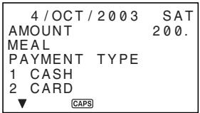 CASIO SF-7990 - Introduction des données de mode dépenses - 1