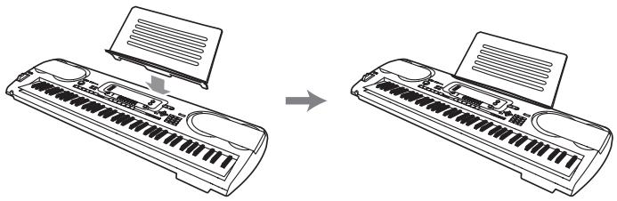 CASIO WK-3100 - Fixation du pupitre\*1 - 1