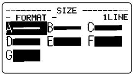 CASIO KL-C500 - Pour spécifique des tailles de caractères pour des lignes de texte à l'aide des formats prépréglés - 2