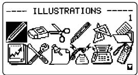 CASIO KL-C500 - Pour insérer des illustrations - 1
