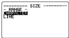 CASIO KL-C500 - Pour changer la taille de caractères à l'aide de la spécification directe - 1