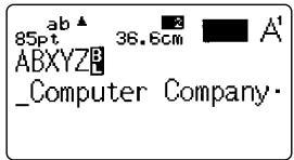 CASIO KL-C500 - Pour creer un bloc - 1