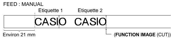 CASIO KL-C500 - Coupure de bande automatique - 7