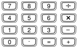 CASIO SF-4900ER - Touches du mode calculette... - 1