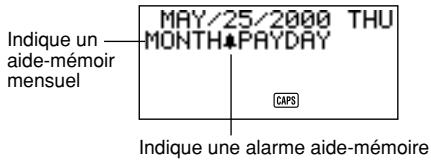 CASIO SF-4900ER - Aide-mémoire mensuel - 1