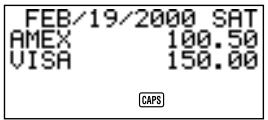CASIO SF-4900ER - Changement du type de montant - 2
