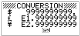 CASIO SF-4900ER - A propos des erreurs de conversion... - 1