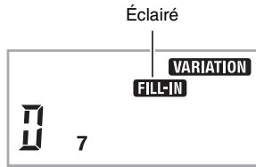 CASIO CTK-3000 - Pendant qu'une variation est jouée, appuyez sur ③. - 1