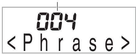 CASIO CTK-3000 - Appuyez sur ② (ou ③) pour avancer d'une phrase ou sur ⑦ pour reculer d'une phrase. - 1