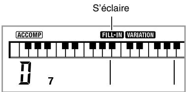 CASIO WK-200 - Pendant qu'une variation est jouée, appuyez sur 10. - 1