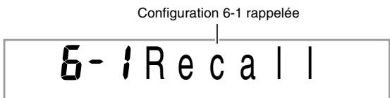 CASIO WK-200 - Utilisez les boutons à pour selectionner la zone où se trouve la configuration que vous pouze rappeler. - 1