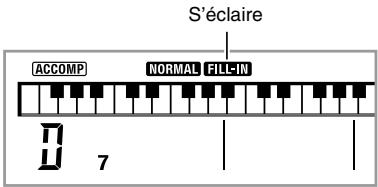 CASIO WK-200 - Pendant qu'un motif normal est joué, appuyez sur ⑨. - 1