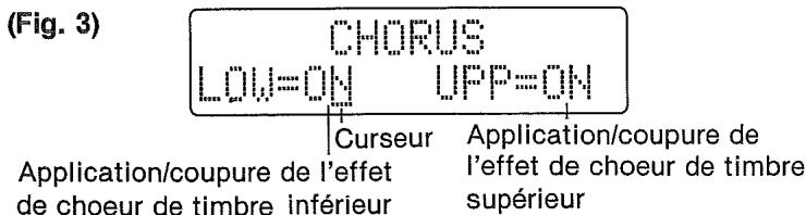 CASIO CZ-1 - CHORUS ON/OFF (Application/coupure de l'effet dechoeur) - 1