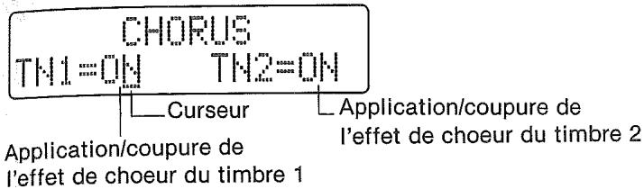 CASIO CZ-1 - CHORUS ON/OFF (Applica-tion/coupure de I'effet de choeur) - 1
