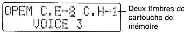 CASIO CZ-1 - OPÉRATIONS DE CARTOUCHE DE MÉMOIRE - 2