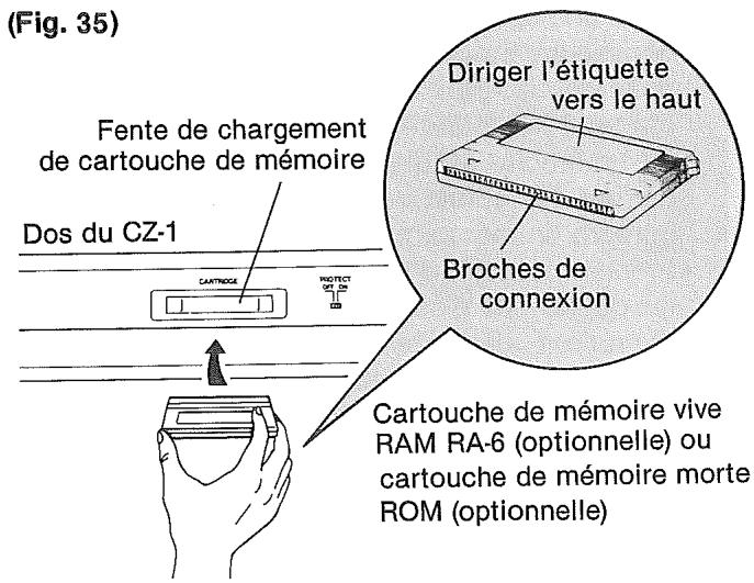 CASIO CZ-1 - CHARGEMENT D'UNE CARTOUCHE DE MÉMOIRE - 1