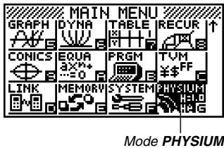 CASIO PHYSIUM - Demarrage de Physium - 1