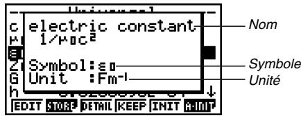 CASIO PHYSIUM - Boîte de dialogue des détails - 1