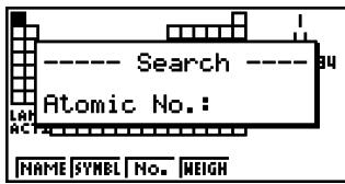CASIO PHYSIUM - - Recherche d'un numéro atomique - 1
