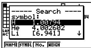 CASIO PHYSIUM - - Recherche d'un symbole atomique - 1