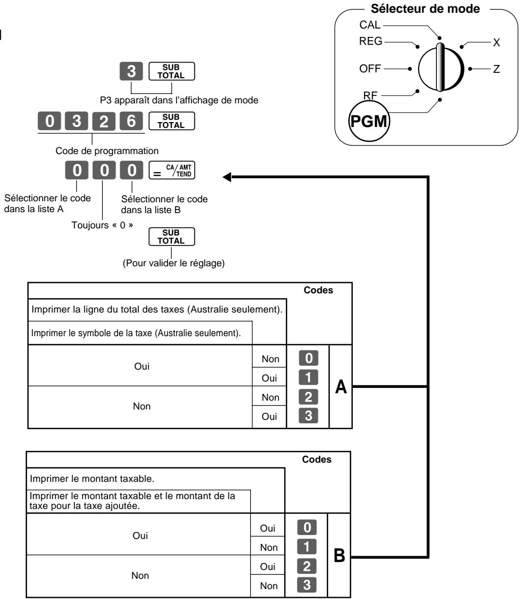 CASIO TE-M80 - 1-9 Contrôler l'impression du statut taxable - 1