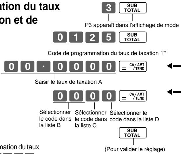 CASIO TE-M80 - 1-8 Spécification du taux de taxation et de l'arrondi - 1