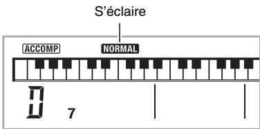 CASIO WK-210 - Pour revenir au motif normal il faut appuyer sur ⑨. - 1
