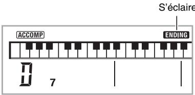 CASIO WK-210 - Pendant qu'un arrivapagnement automatique est joué, appuyez sur ① - 1