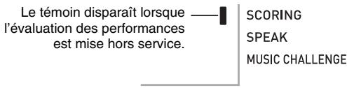 CASIO WK-210 - Mise hors service de l'évaluation des performances - 1